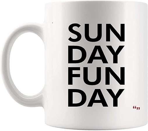 Regali Di Natale Mamma E Papa.Divertente Team Cup Tazze Da Caffe Domenica Divertimento Giorno Sole Giorno Moda Stile Di Vita Divertimento Regali Di Natale Per La Mamma Papa Amazon It Casa E Cucina