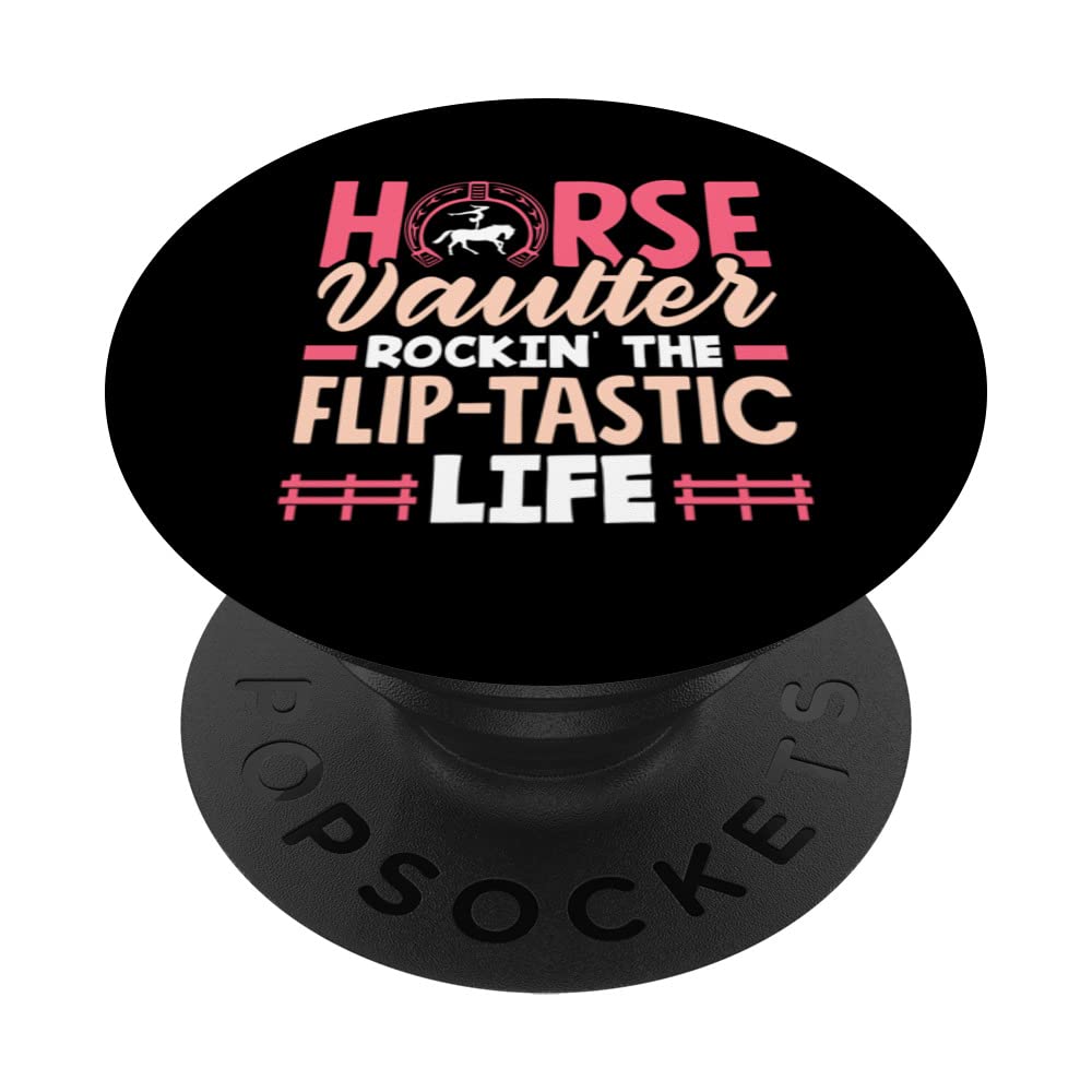 Equestrian Vaulting Horse Vaulting Horse Vaulter Flip-tastic PopSockets Swappable PopGrip