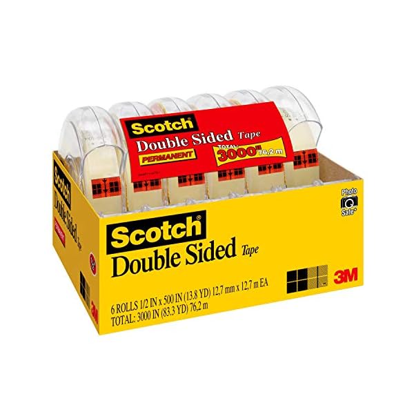 Scotch Double Sided Tape 1 2 In X 500 In 6 Dispensered Rolls 6137h 2pc Mp The Theme Party Scotch Double Sided Tape 1 2 In X 500 In 6 Dispensered Rolls 6137h 2pc Mp The Theme Party