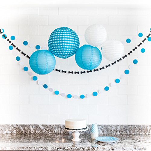 Bow Tie Party Decorations Paper Garlands 1 Long 14 Foot Strand, 50 Bow Ties per Strand