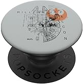 Star Wars Millennium Falcon Schematic PopSockets Adhesive PopGrip