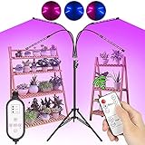 Kavai LED Grow Light,4-Head LED Grow Light with Tripod Stand for Indoor Plants,8