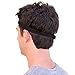 Skinny Black Headband For Men. Organic Sweatband Wraps Twice Around the Head. Eco-Friendly Soccer, Running And Yoga Thin Headband For Men.