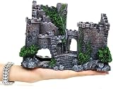 XUBX Aquarium Decoration Rock Resin Bus Ornament Fish Tank Landscaping 17x6x13 view 7