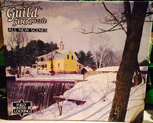 Guild 500 Piece Puzzle - Winter on the Pond