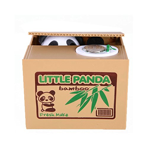 Cute Automatic Steal Coin Bank Money Saving Box Piggy Bank Gifts for Kids Panda