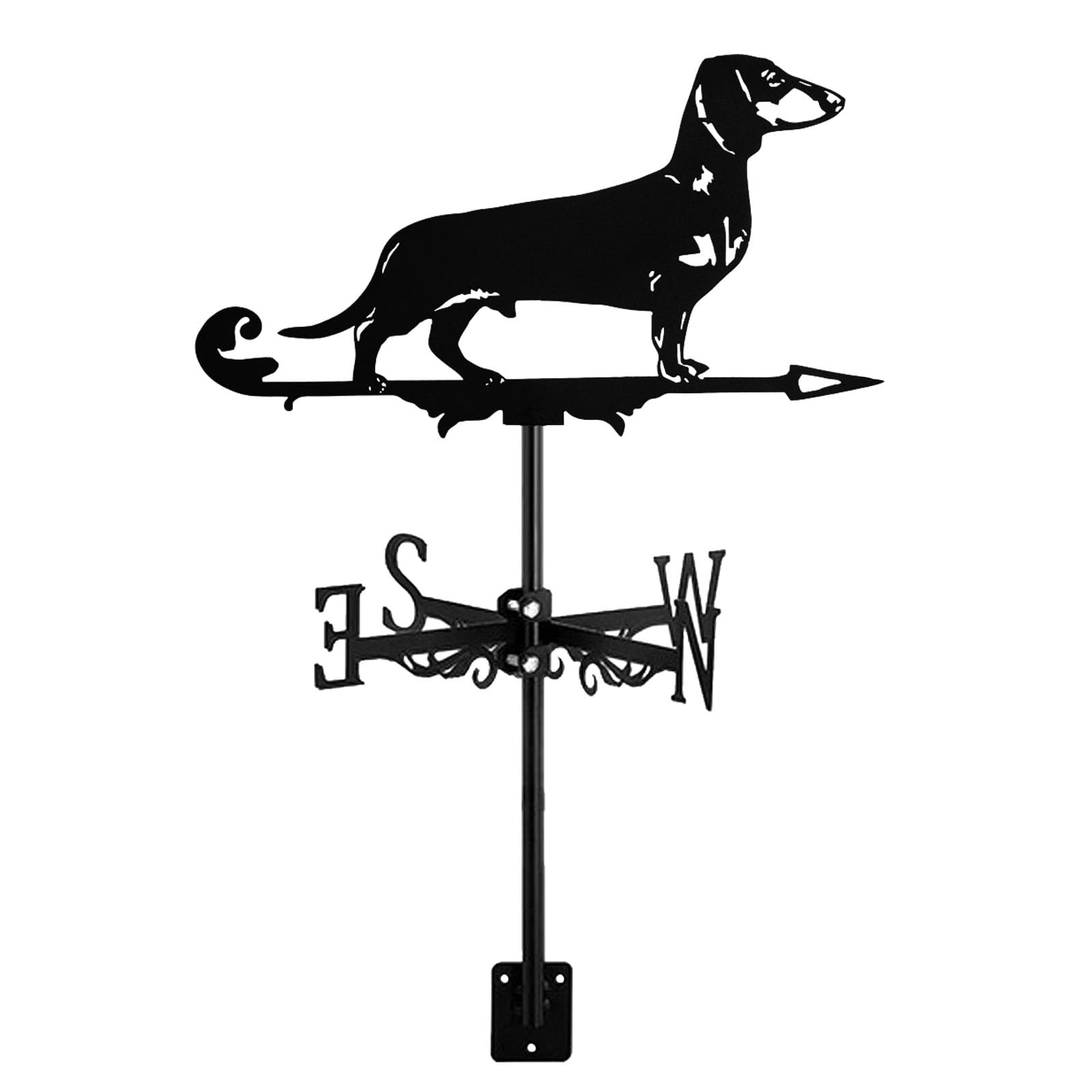 Dedjgoo Metal Animal Weather Vane Roof Weather Vane Standing Decor for Outdoor Farm Yard
