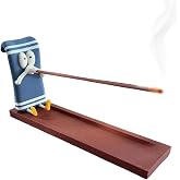 Funny Towelie Shaped Incense Stick Holder Burner Ash Catcher Ornament for Yoga Home Living Room Office Decor 3D Printing Crafts(Normal Eyes)