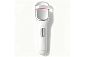 HEBECA Heated Eyelash Curler, 8s Fast Heat Up, Dual Temperature Modes 149°F /167°F, Rechargeable 600mAh Battery, 24h Long Lasting, 1.5 Inch Wide Safe Silicone Pad Compact Travel Lash Curler