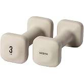 WeGym Square Dumbbells for Home Gym, Hand Weights for Strength Training | SafeGrip Free Weights, Dumbbells Set of 2, Anti-Slip Handles, Non-Rolling Strength Training Equipment