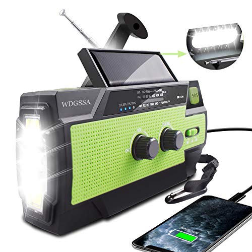 NOAA Weather Radio AM/FM/WB, 2020 Newest Solar Hand Crank Emergency