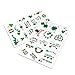 Shamrock Tattoos for St. Patrick's Day Accessories Costume 8 Sheets, Over 140 Tattoos with Shamrock, Irish Flag, Luck to Be Irish, Glitter Tattoos, Glow in The Dark Tattoos