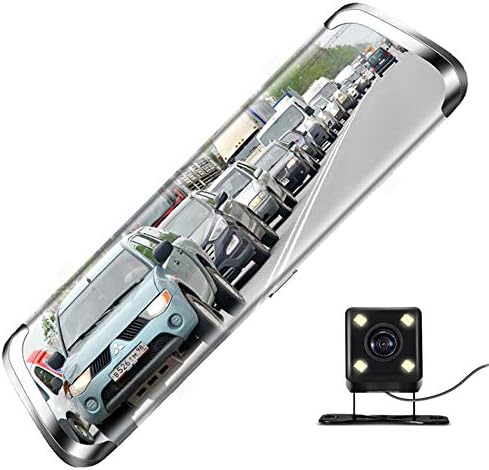Dash Cam Rearview Mirror, 4G Streaming 10" Touch Screen Full HD Rearview Mirror, 170° Wide Angle ADAS, Sensor, Bluetooth Handsfree, WiFi Hotspot