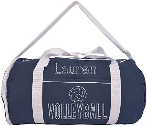 Kaysees Personalized Two-Tone Sport VOLLEYBALL Duffel Bags with Player's Name