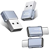 USB Data Blocker USB C Data Blocker for iphone15 16 17&mdash;Charge-Only | Data Blocker USB A &amp; USB C for iphone15 16 17,for Public Charging, Juice Jacking Protection Travel-Ready