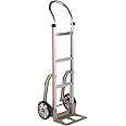 Magliner HMK111AA15 Aluminum Hand Truck, Horizontal Loop Handle, 14" x 7-1/2" Aluminum Diecast Nose Plate, 500 lb Capacity
