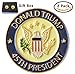 Donald Trump 45th President Lapel Pin Hat Tac, Trump Pin with GiftBox, Pack of 2 Pins, White House Presidential Souvenir and Collection