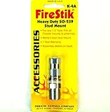 Firestik K-4A Stud with Screw-On Coaxial Termination for Antenna Mirror Mounts