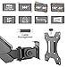Dual Arm Monitor Stand (50 PCS), Full Motion Adjustable Gas Spring Monitor Mount Riser with C Clamp/Grommet Base for Two 17 to 32 inch LCD Computer Screens, Each Arm Holds up to 17.6lbsthumb 3