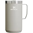 Stanley Stay-Hot Camp Mug 12 oz & 24 oz | Press Fit Drink Through Lid | Cup for Coffee, Tea and Drinks | Insulated Stainless Steel Coffee Mug | BPA-Free