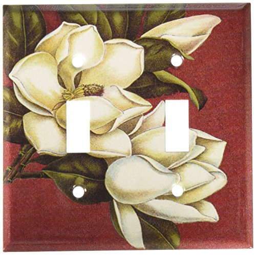 Art Plates Magnolias Switch Plate Double Toggle