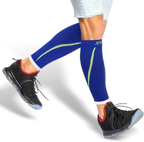 SIX2 Fascia Polpaccio Compressiva Running Recupero Unisex Giallo/Verde (M)