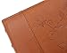 Golden State Art, Brown Photo Album for 200 4x6 Pictures with Memo, Faux Leather Cover