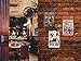 6-Piece Tin Signs - Vintage Style Metal Signs As Wall Decor, Decorative Retro Coffee Bar Sign, Pin-up Girls, Sexy Ladies and Wheels, 11.8 x 8 Inches