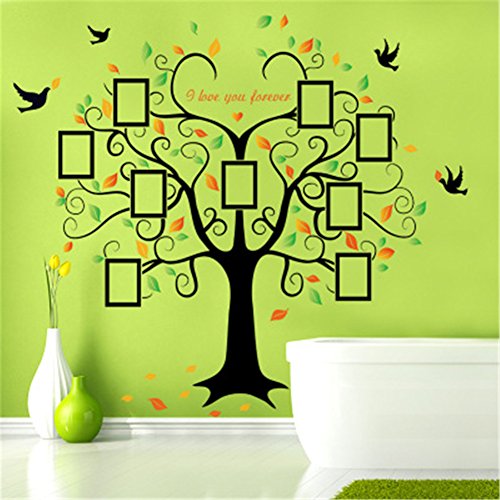 Large Family Tree Wall Decal DecorFamily Tree Picture Frames Wall