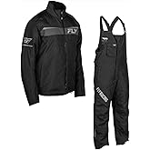 Fly Racing Aurora Men's Snow Jacket and Bib Set - Waterproof Windproof Tech, Insulated Snow Suit, Snowmobile, Ski Bibs