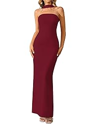 HTZMO Women Elegant Summer Bodycon Maxi Dress