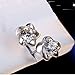Silver Masters 925 Sterling Silver Stud Earrings Highest Quality CZ Cubic Zirconia