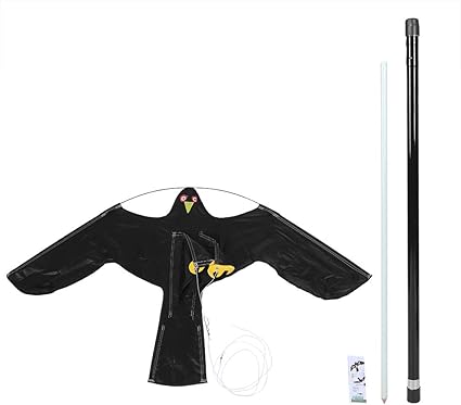 Amazon Com Yosooo Bird Repeller Extendable Bird Repellent Scarer Flying Hawk Kite Shape With Telescopic Pole For Home Outdoor Garden Farm 7m Garden Outdoor