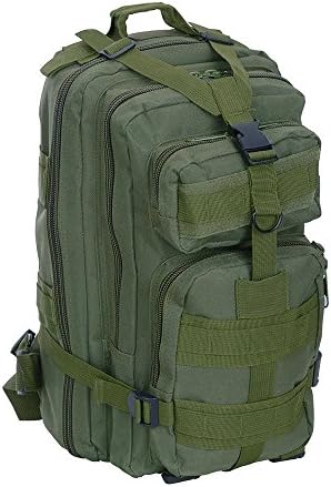 3P Military Tactical Backpack Travel Molle Pack Tactical Combat Travel Bag 25 L Capacity Snow Canvas for Camping Hiking Hunt Trekking