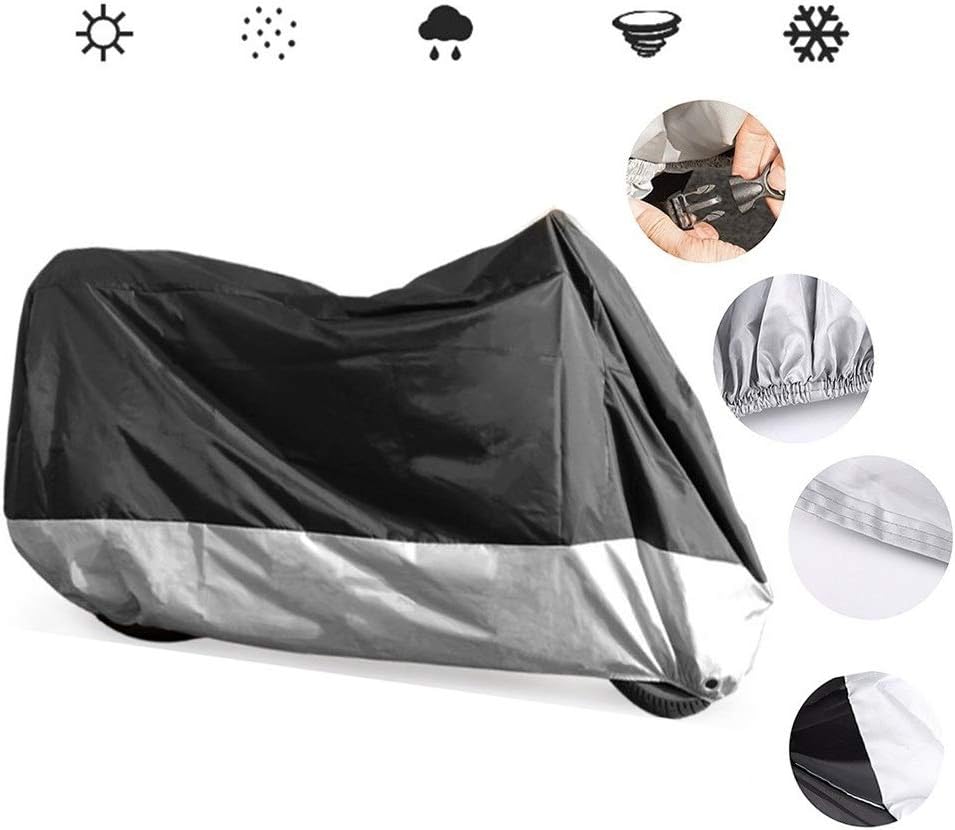 HWHCZ Compatible with Motorcycle Cover Benelli 302R BJ300GS-C,190T Oxford Cloth Waterproof Motorbike Cover,Provides 24/7 Protection Indoor/Outdoors Vehicle Covers (Color : B)