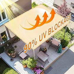 Artpuch 90% Sun Shade Cloth, 12 x 12 FT Pergola