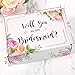 Bridesmaid Proposal Box, Set of 6 Empty Boxes, Gift Boxes for Bridesmaids, 5 Will You be My Bridesmaid and 1 Will You Be My Maid of Honor (6)
