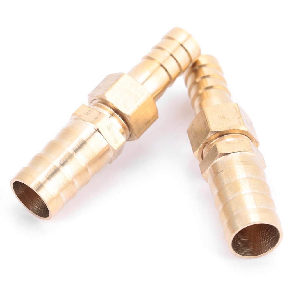 10mm-10/12/14mm Brass Fitting Hose Barb Tail Reducer Reducing Plug Connector Straight Pipe Fitting Joint Components (10-12mm)