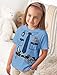 Tstars Kids Police Officer Shirt Cop Policeman Uniform Halloween Shirts for Toddlers 5T California Blue