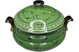 Botanica Ire Green Tureen | 1 Liter Capacity | Porcelain | No Lid | Ideal for Ibeyis or Orula Tools
