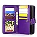 Galaxy S9 Plus Case, 10 Card Slot - ID Slot, Button Wallet Folio PU Leather Case Cover With Detachable Magnetic Hard Case For Samsung Galaxy S9 Plus (2018 Release) - Purple