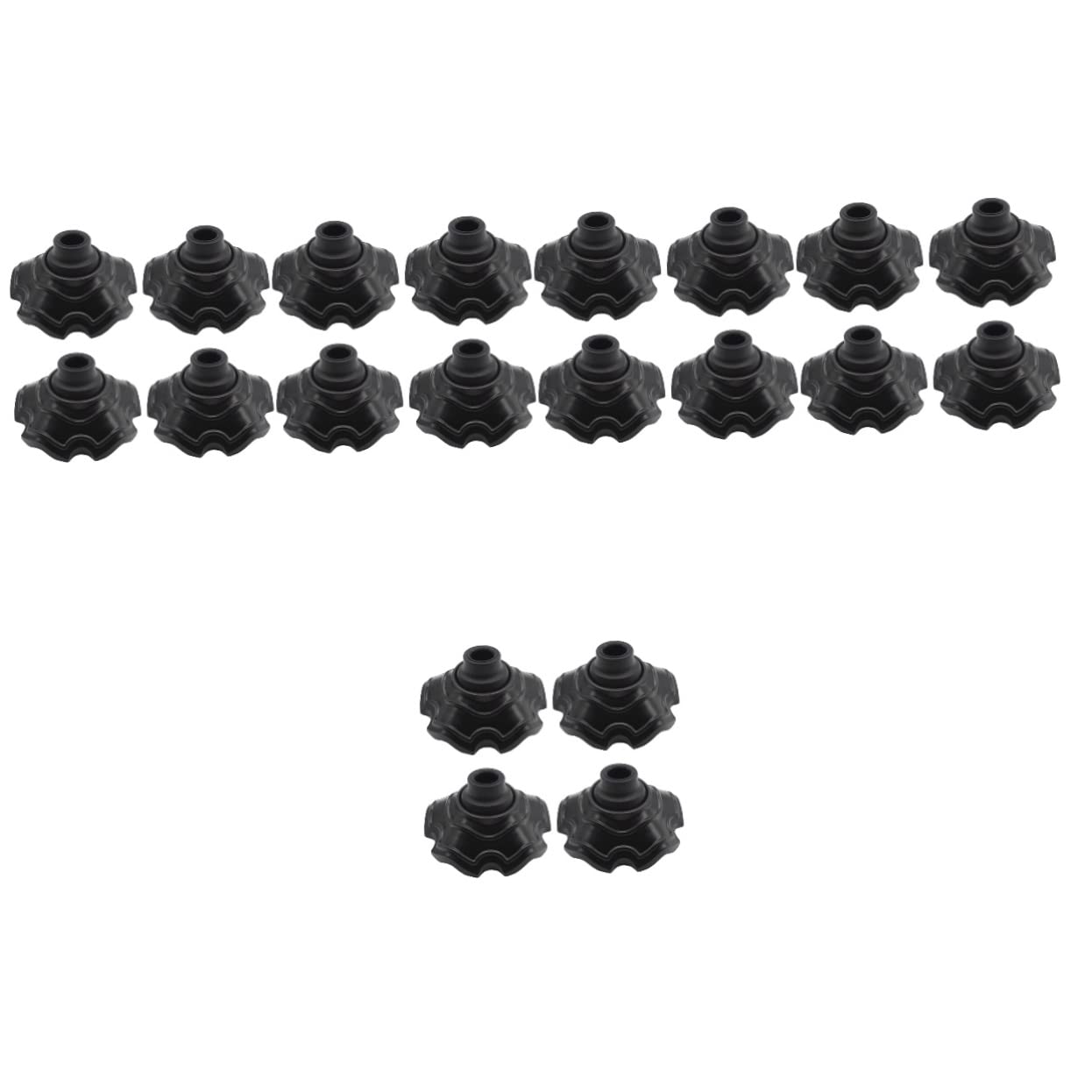 CLISPEED 20 Pcs Chair Foot Cover Furniture Table Legs Floor Chair Furniture Leg Protectors No Slide Gripper Leg Covers Feet Pads Camping Table Cover