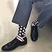 American Flag Socks,SUTTOS Men's Women's Fashion Fun Patriotic US Flag Black Red White Striped Stars Casual Pattern Crew Dress Socks for Wedding Groomsmen Independence Day Gift Flag Socks Men Dress Suit Business Socks,6 Pairs