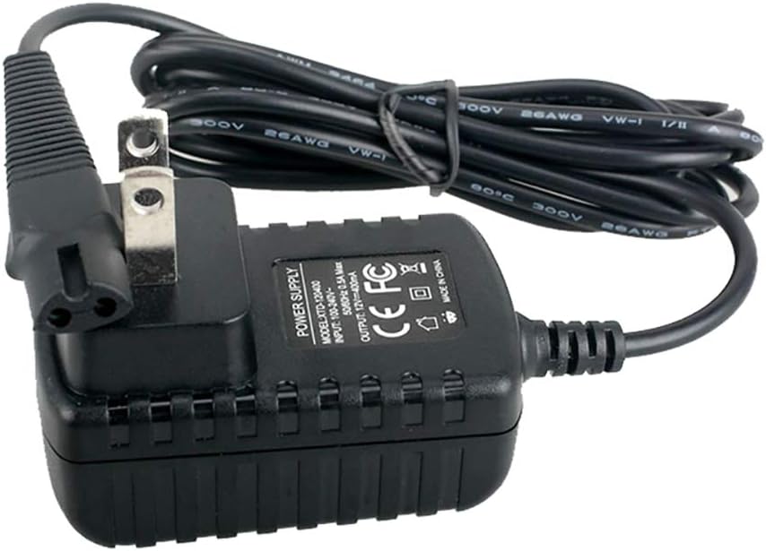 TYZEST 12V Shaver Charger for Braun Series 7 9 3 5 1 Electric-Razor-Shaver 350cc-4 390cc 3040s 760cc 790cc 790cc-4 740s 720s-4 190s 340s 370 720 5190cc 5210 7865cc 9090cc 9093 9095cc Power-Cord