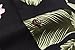 Men's Hawaiian Shirt Aloha Shirt in Black Raflesia