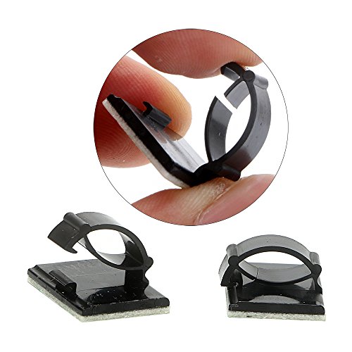 Wall of Dragon 10 Pcs/Set Car Wire Tie Cable Mount Clamp Clip Interior Accessories Stowing Tidying Self-adhesive Auto Fastener Plastic