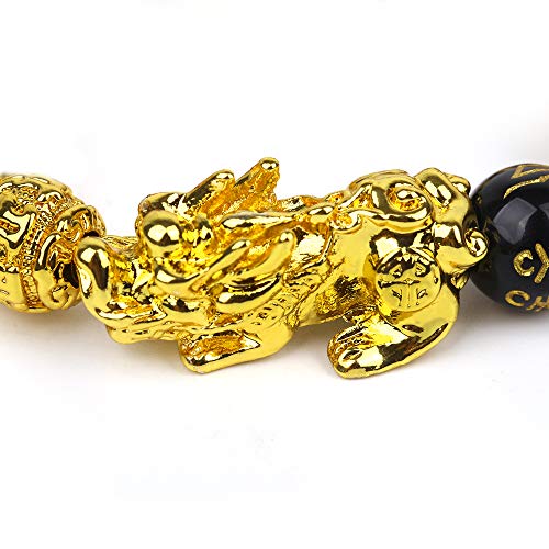 3 Goldenlight+Bracelet+Obsidian+Adjustable+Elastic