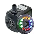 iBuy365 15w 110v 800L/H Electric Submersible Water Pump with 12 Colorful LED for Aquarium Pond Fountain Fish Tank Water Hydroponic