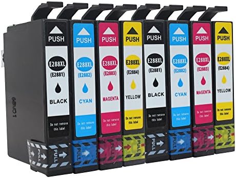 INKWAY Remanufactured Ink Cartridge for T288 288 288XL (2 Black, 2 Cyan, 2 Magenta, 2 Yellow, 8-Pack) for Expression XP-330, XP-430, XP-434 printer