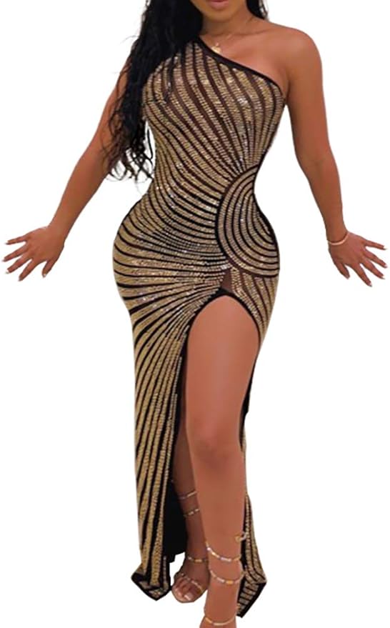 sequin mesh bodycon dress